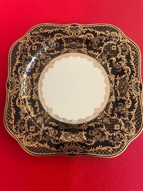 Vtg. NORITAKE EVENING MAJESTY SALAD PLATE 8.10” square